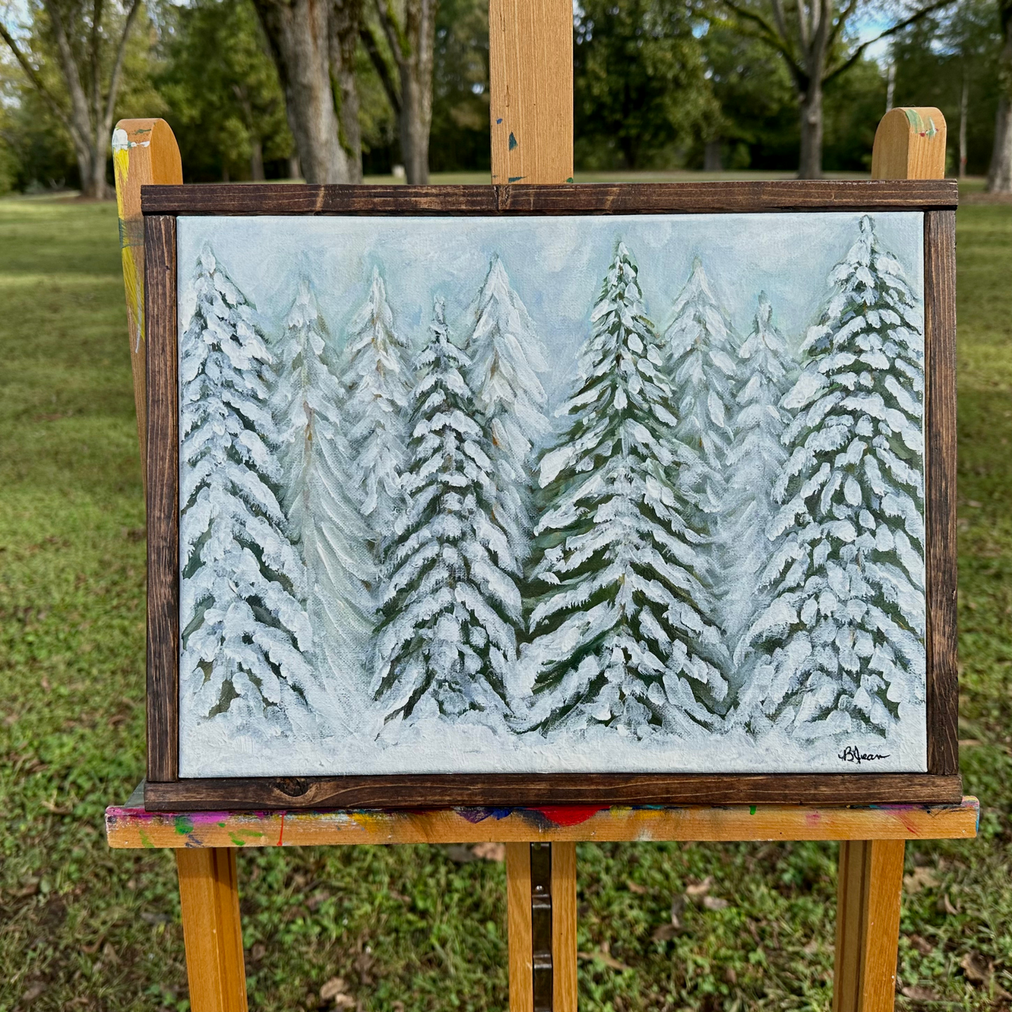 Snowy Pines 12x16