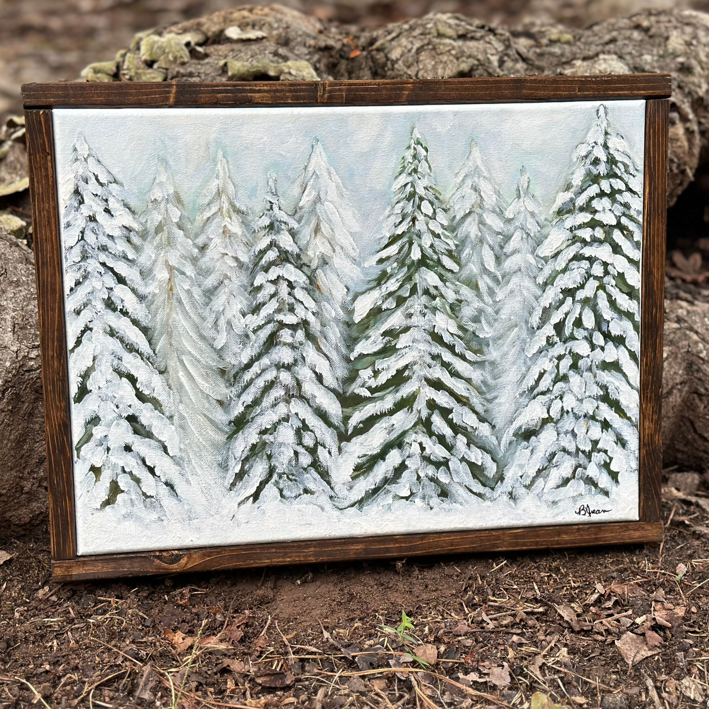 Snowy Pines 12x16