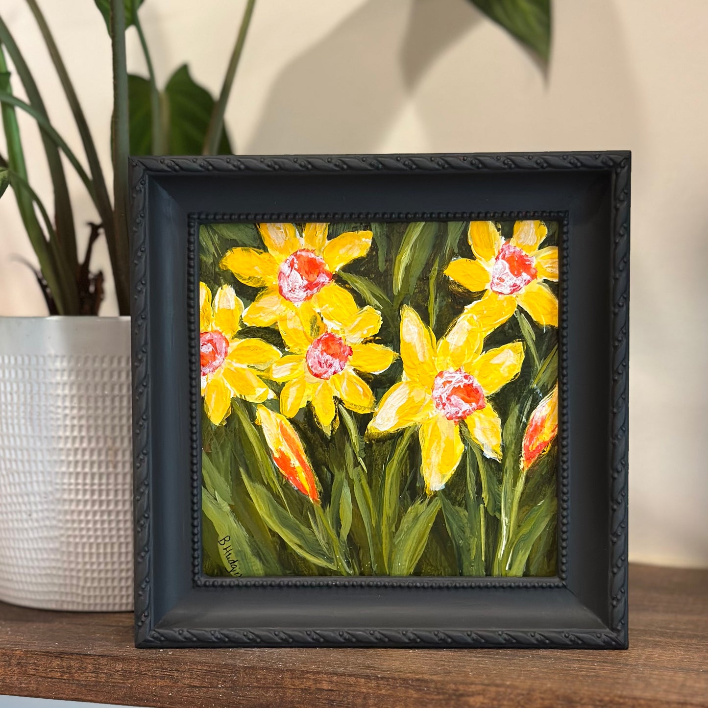 "Early Bloomer" Art On Paper 6X6