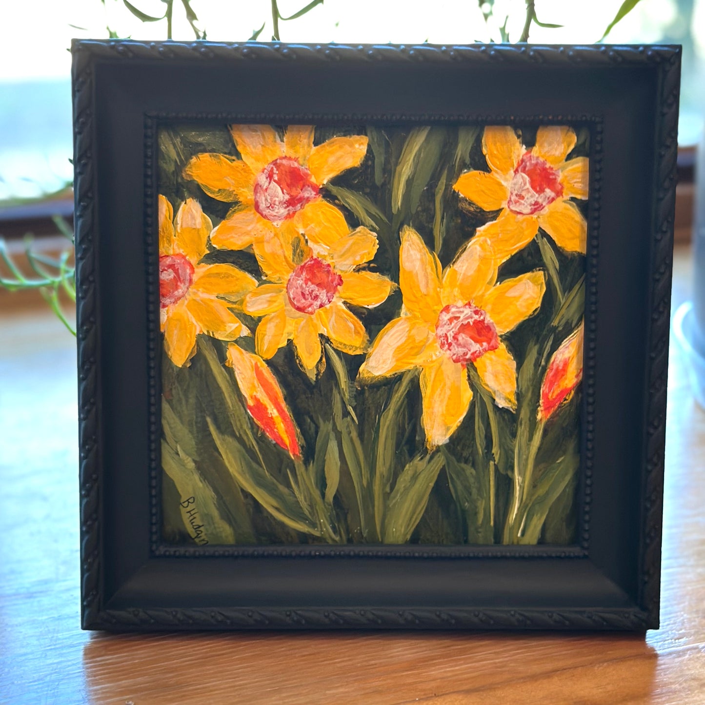 "Early Bloomer" Art On Paper 6X6