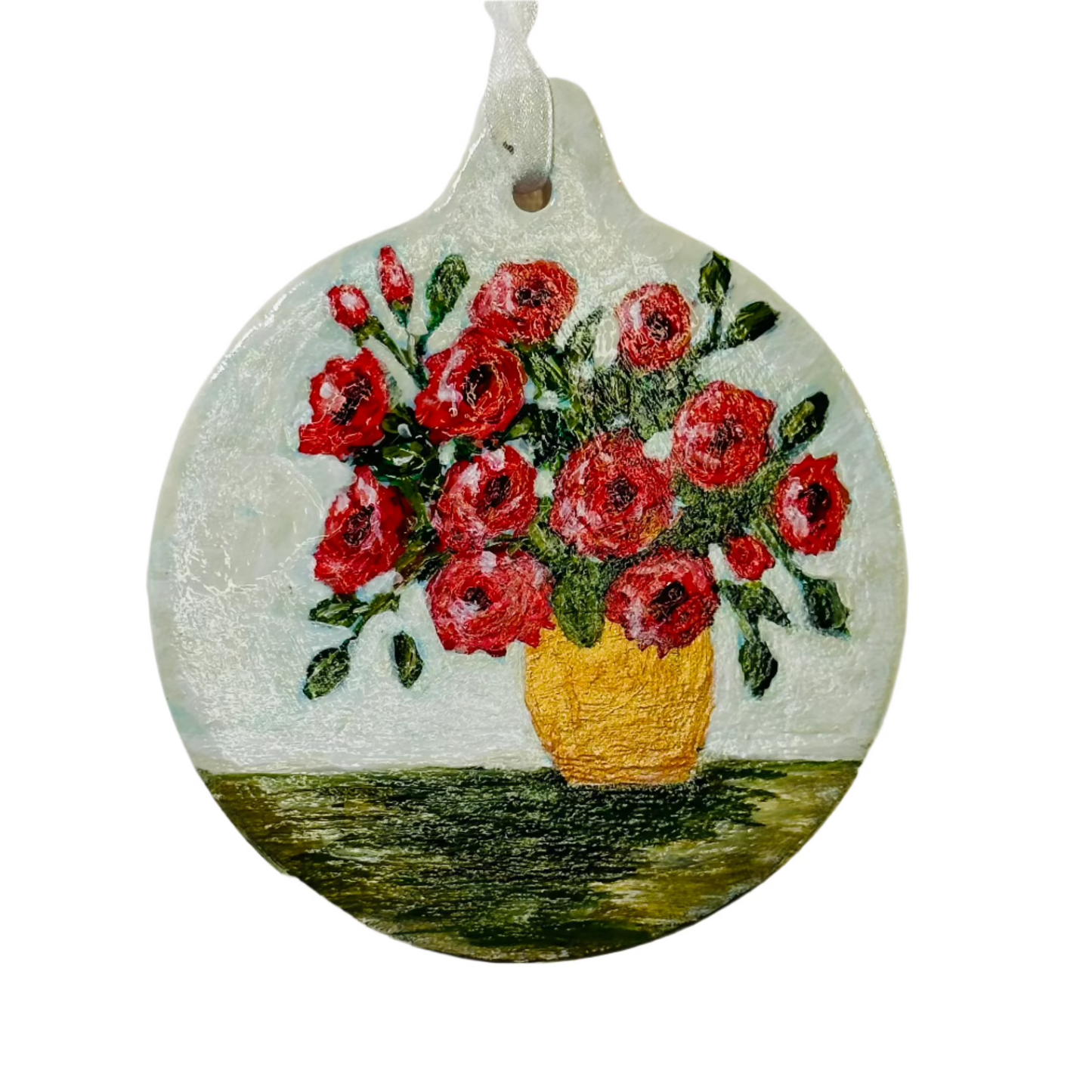 Flat Ornament - Rose Vase