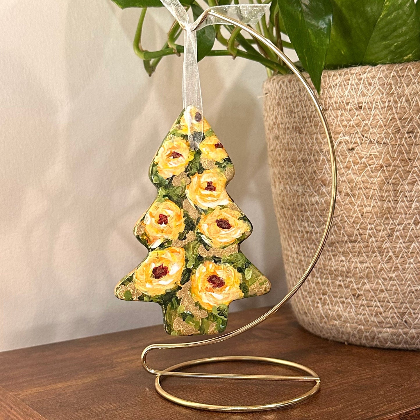 Tree Ornament - Yellow Roses