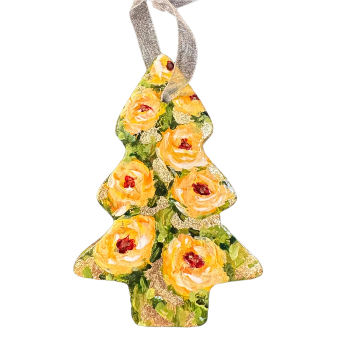 Tree Ornament - Yellow Roses