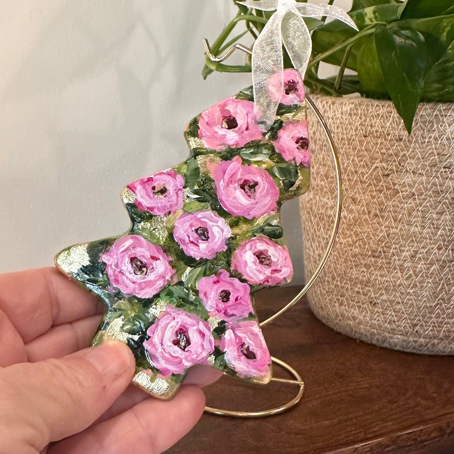 Tree Ornament - Pink Roses