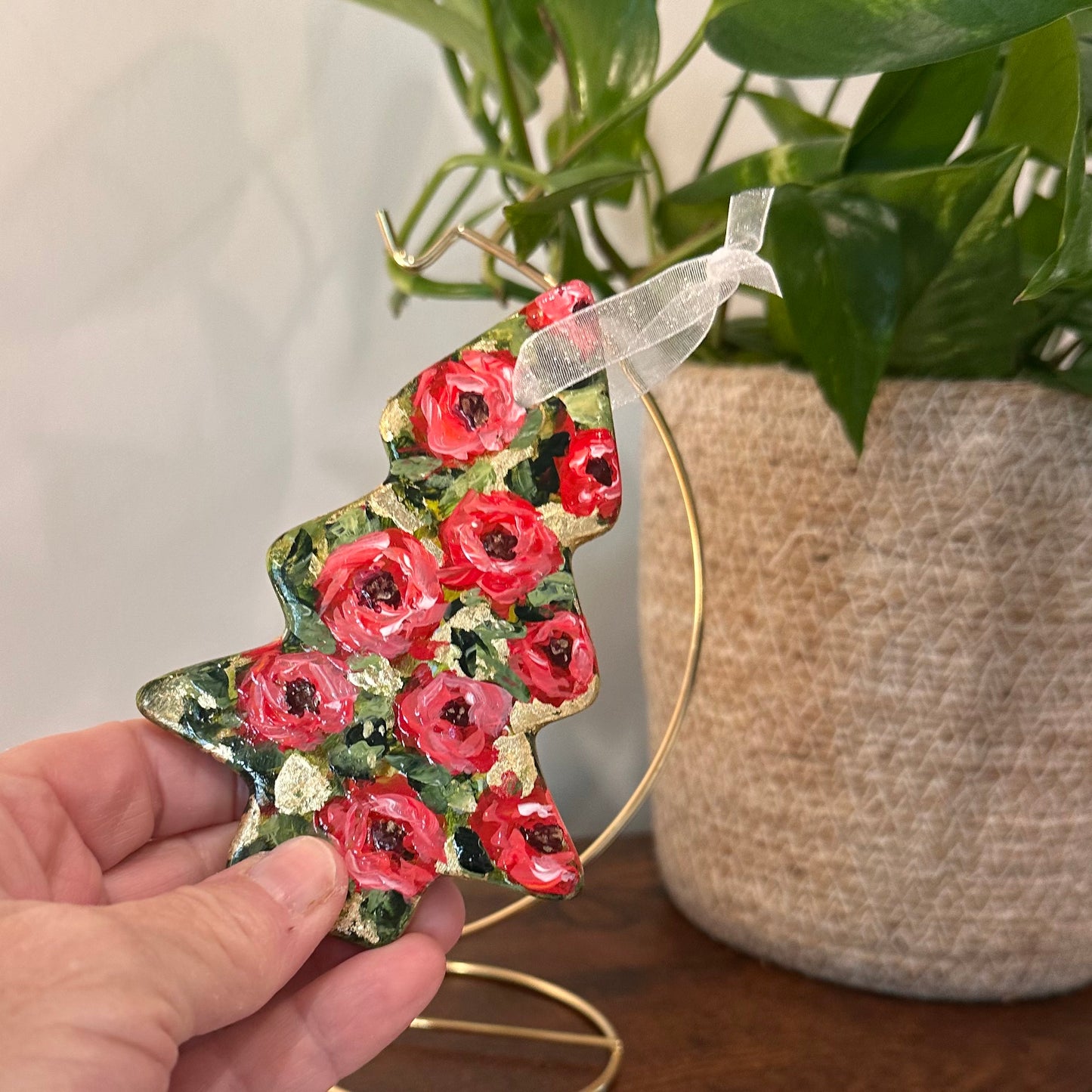 Tree Ornament - Red Roses