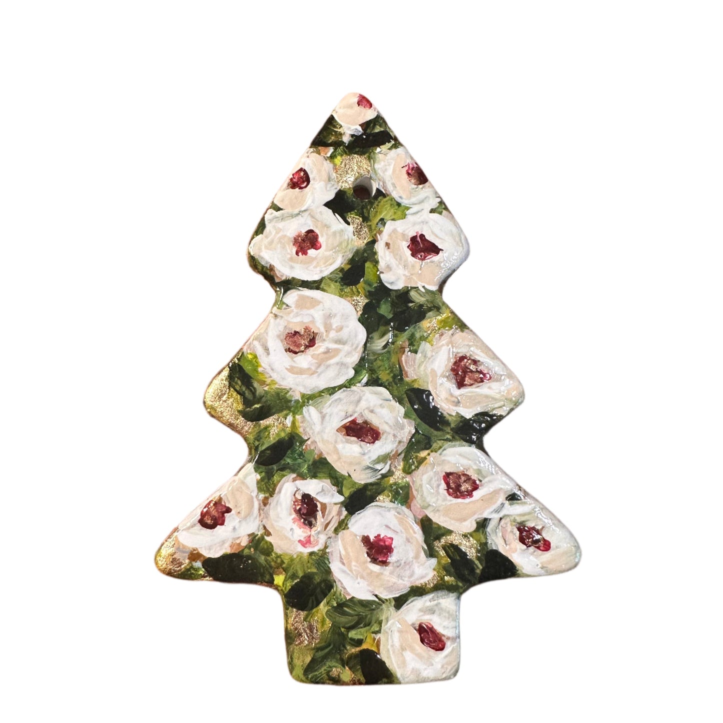 Tree Ornament - White Roses