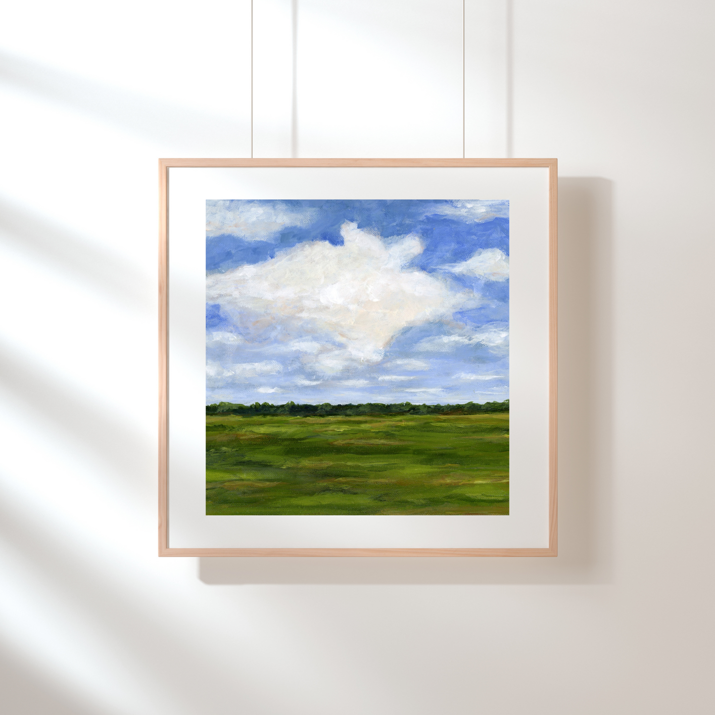 "BLUE SKY DAYS" Original Art On Canvas 10x10