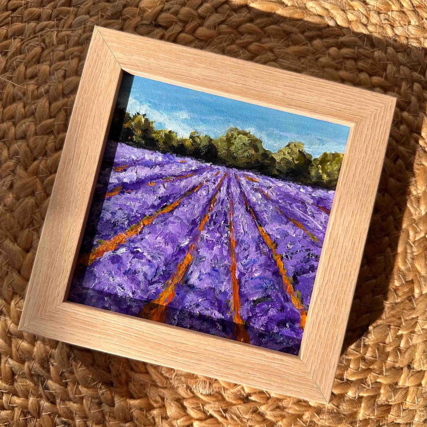 "Lavender Festival" Original Art On Canvas 5X5