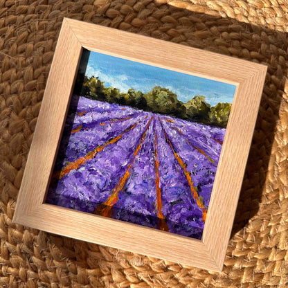 "Lavender Festival" Original Art On Canvas 5X5