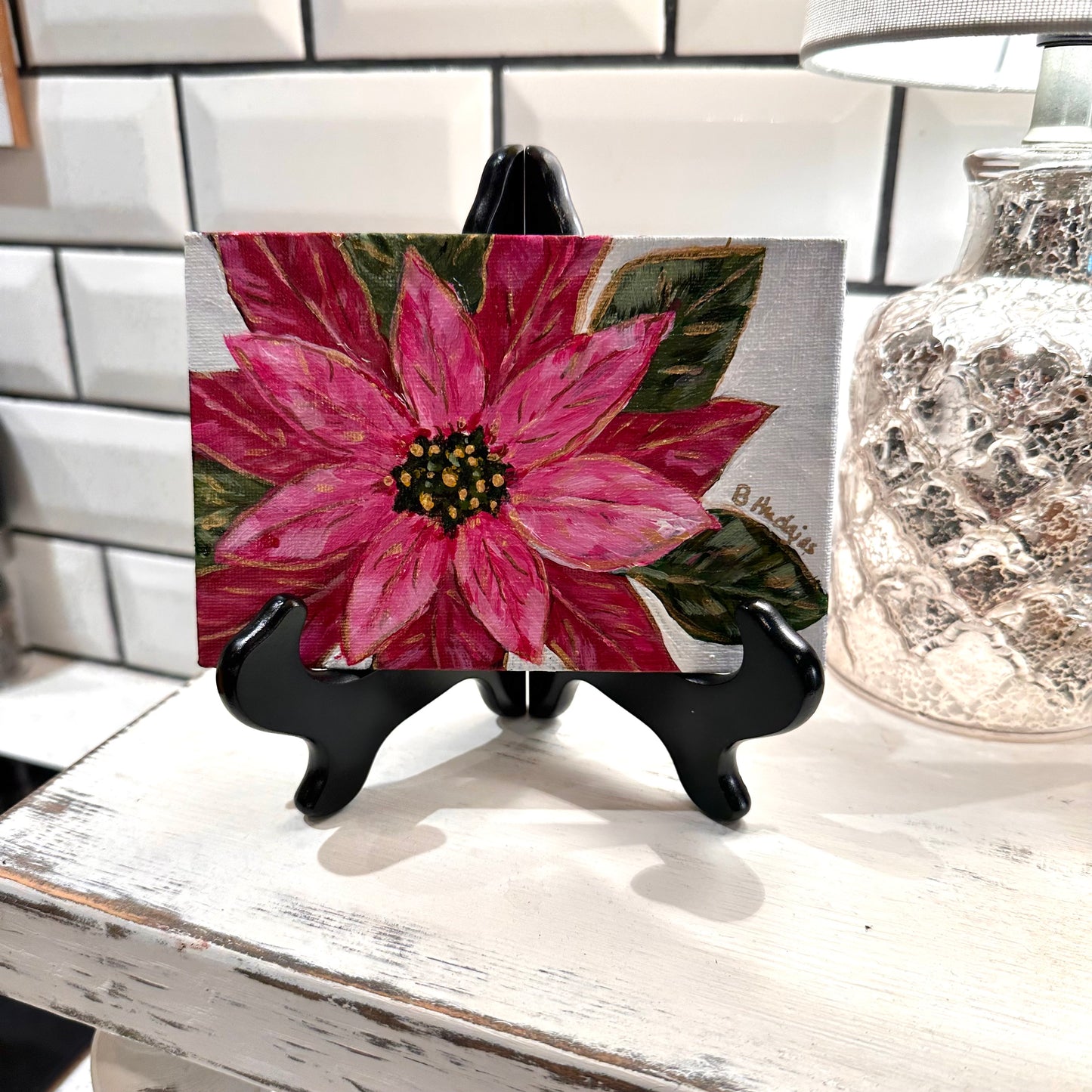 Poinsettia Painting - Pinks
