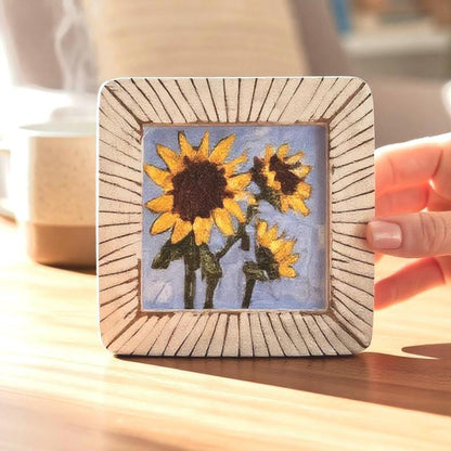 "Sun Chaser" Original Art On Canvas 4x4